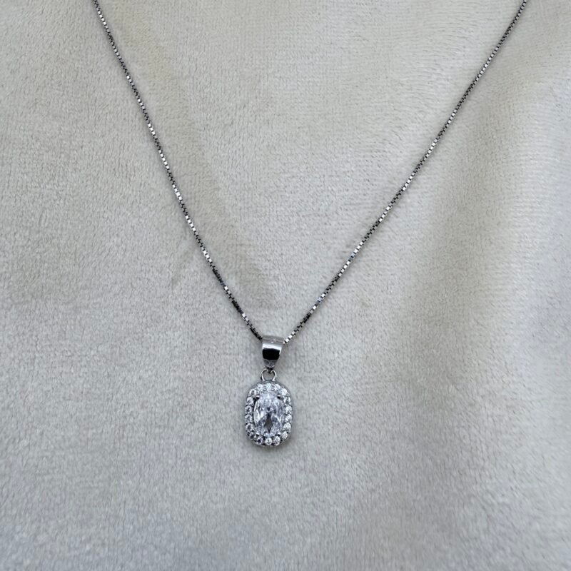 el blue crystal pendant – made with fine 925 sterling silver