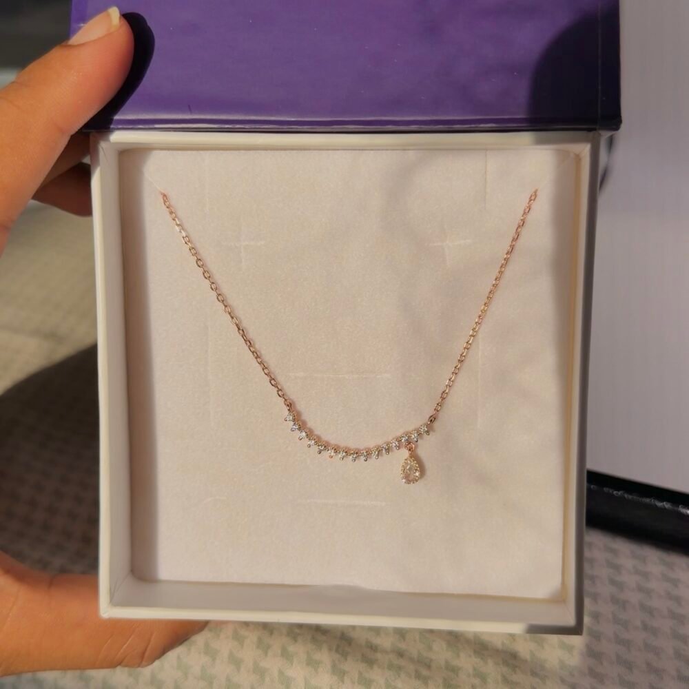 925 Sterling silver curved necklace