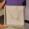925 Sterling silver curved necklace