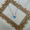 pink crystal necklace made with fine 925 sterling silver (copy)