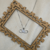 mini square princess pendant set made with fine 925 sterling silver (copy)
