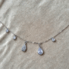silver charm necklace made with fine 925 sterling silver