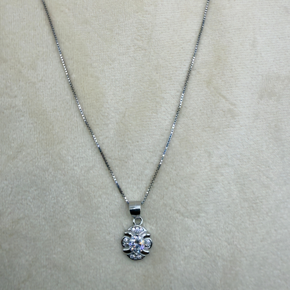 four petal flower pendant made with fine 925 sterling silver (copy)
