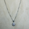 four petal flower pendant made with fine 925 sterling silver (copy)