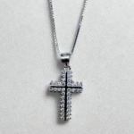 cross diamond pendant made with fine 925 sterling silver