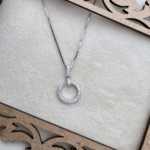 Dainty Diamond Cross 925 Sterling Silver Pendant + Chain