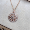 Solaris Sparkle Rose Gold Pendant 925 Sterling Silver Pendant + Chain