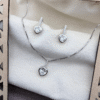 Eternal Heart Ensemble Pendant Set- Made with 925 sterling silver