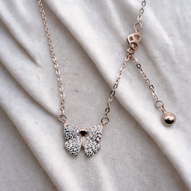 teardrop cluster 925 sterling silver necklace (copy)