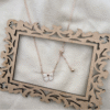 teardrop cluster 925 sterling silver necklace (copy)
