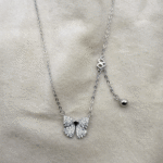 teardrop cluster 925 sterling silver necklace (copy)