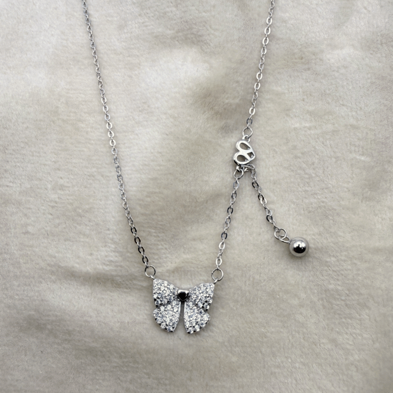 teardrop cluster 925 sterling silver necklace (copy)