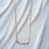 Rainbow Bar 925 sterling silver necklace