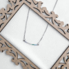 Rainbow Bar 925 sterling silver necklace