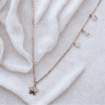celestial rose gold 925 sterling silver necklace