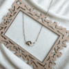 Double Heart Rose Gold 925 Sterling Silver Necklace