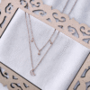 double layer constellations rose gold 925 sterling silver necklace