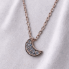 double layer constellations rose gold 925 sterling silver necklace