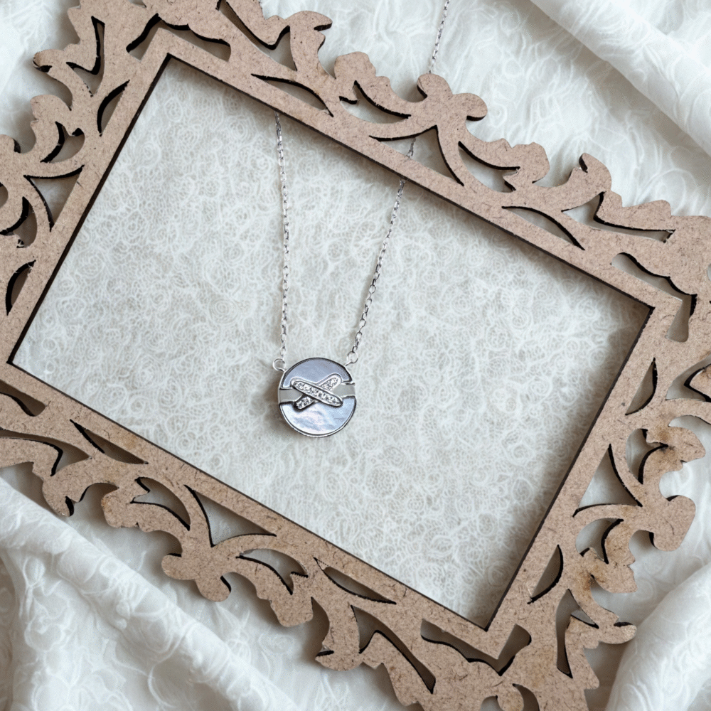 Pearl Circle 925 Sterling Silver Necklace