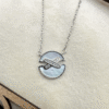 Pearl Circle 925 Sterling Silver Necklace