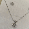 Hexagon Pendant Set without chain- 925 Sterling Silver