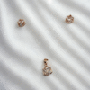 rose gold hexagon pendant set without chain 925 sterling silver