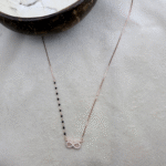 infinity mangalsutra rose gold 925 sterling silver