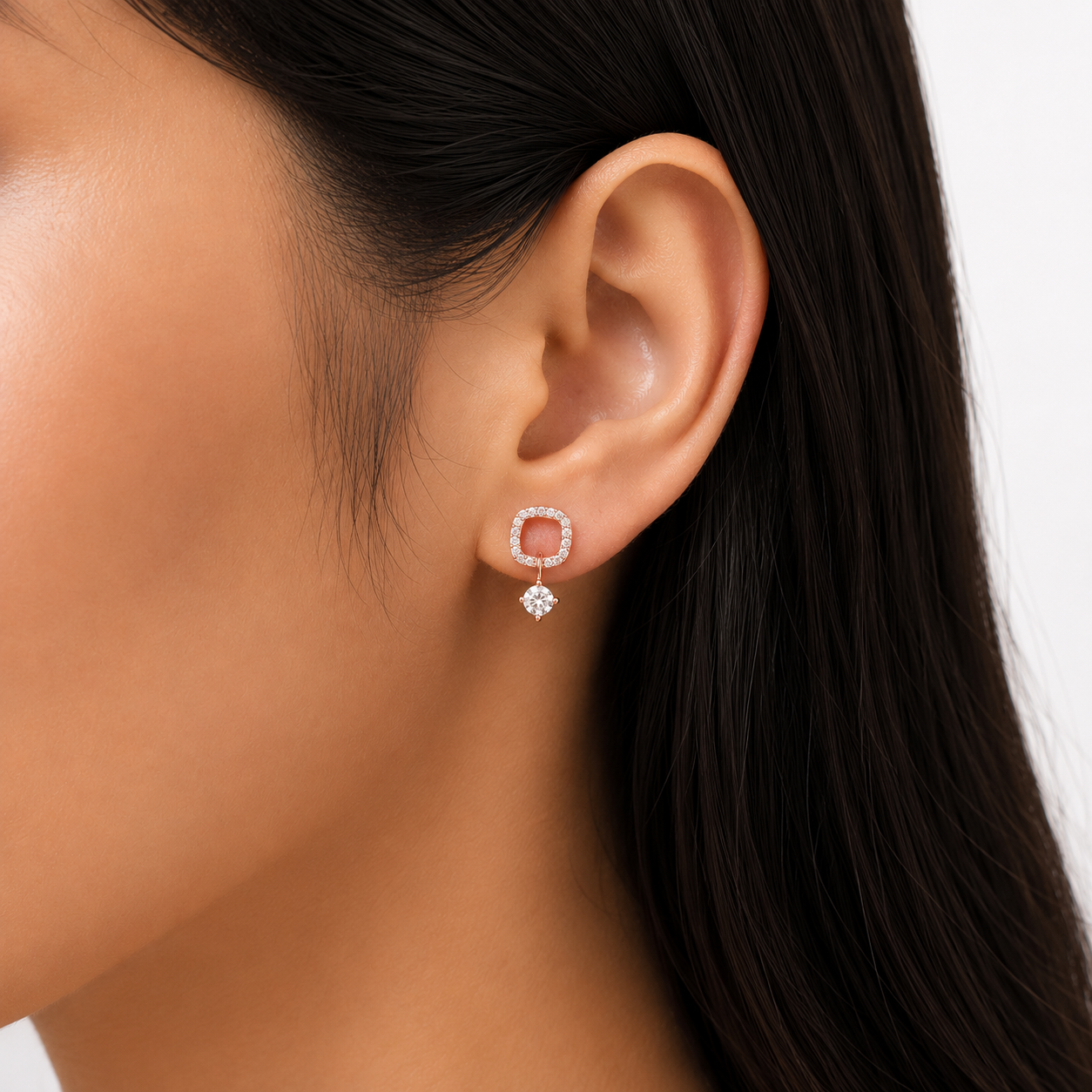 charms dropsterling silver earrings