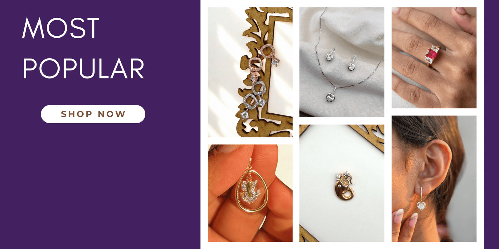 gold and brown aesthetic jewelry store facebook cover