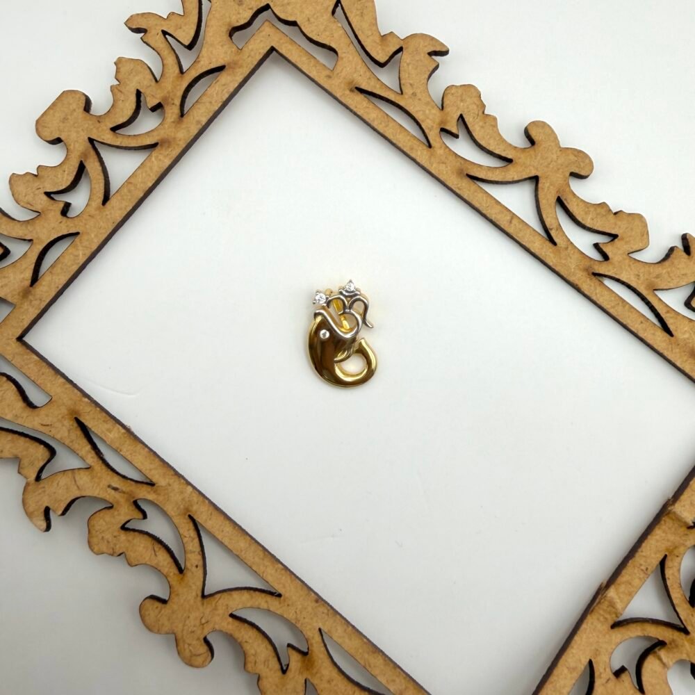 divine ganesh 925 silver pendant