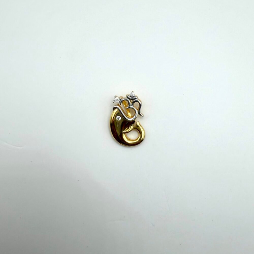 divine ganesh 925 silver pendant