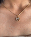 Om cirlce 925 silver pendant