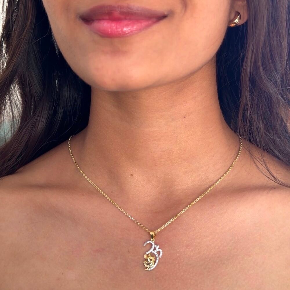Om ganpati 925 silver pendant