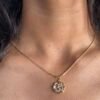 Om cirlce 925 silver pendant