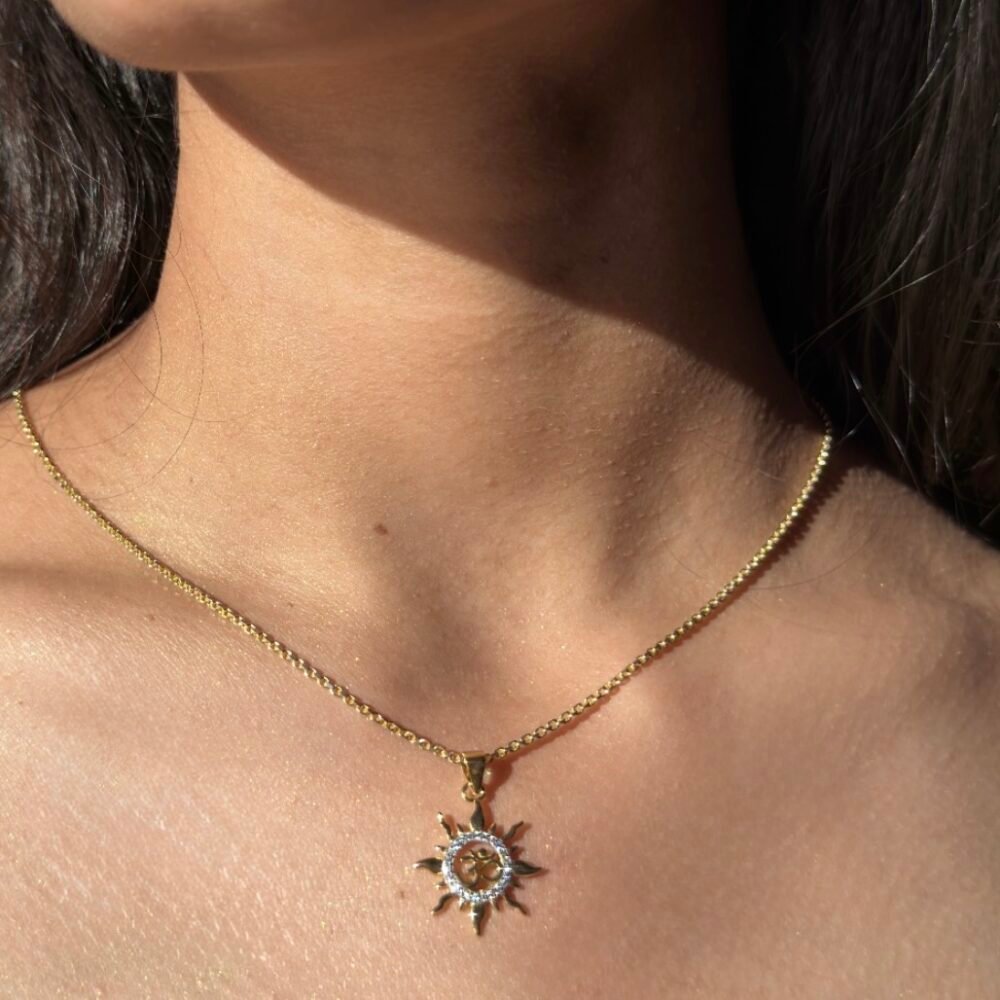 Surya Om 925 Silver Pendant