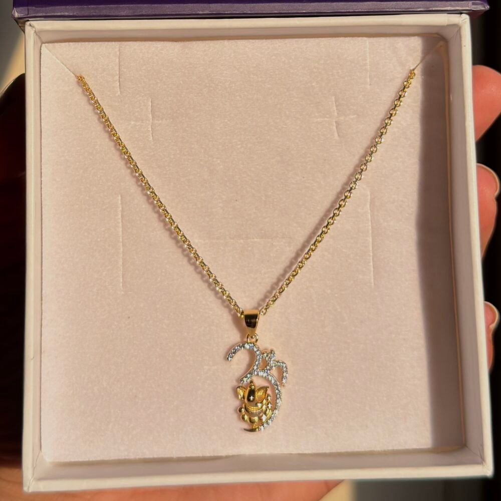 Om ganpati 925 silver pendant