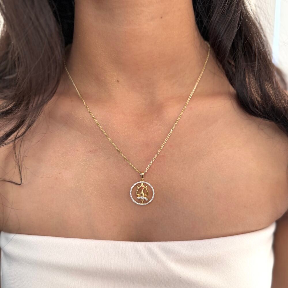 Shiva Circle 925 Silver Pendant
