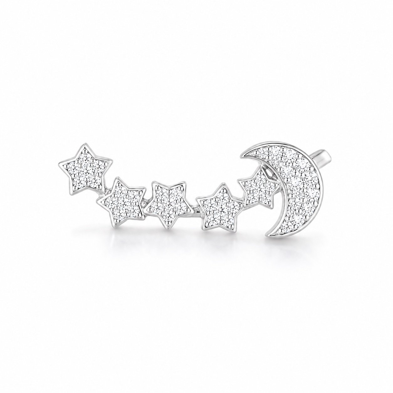 midnight ear cuff 925 sterling silver