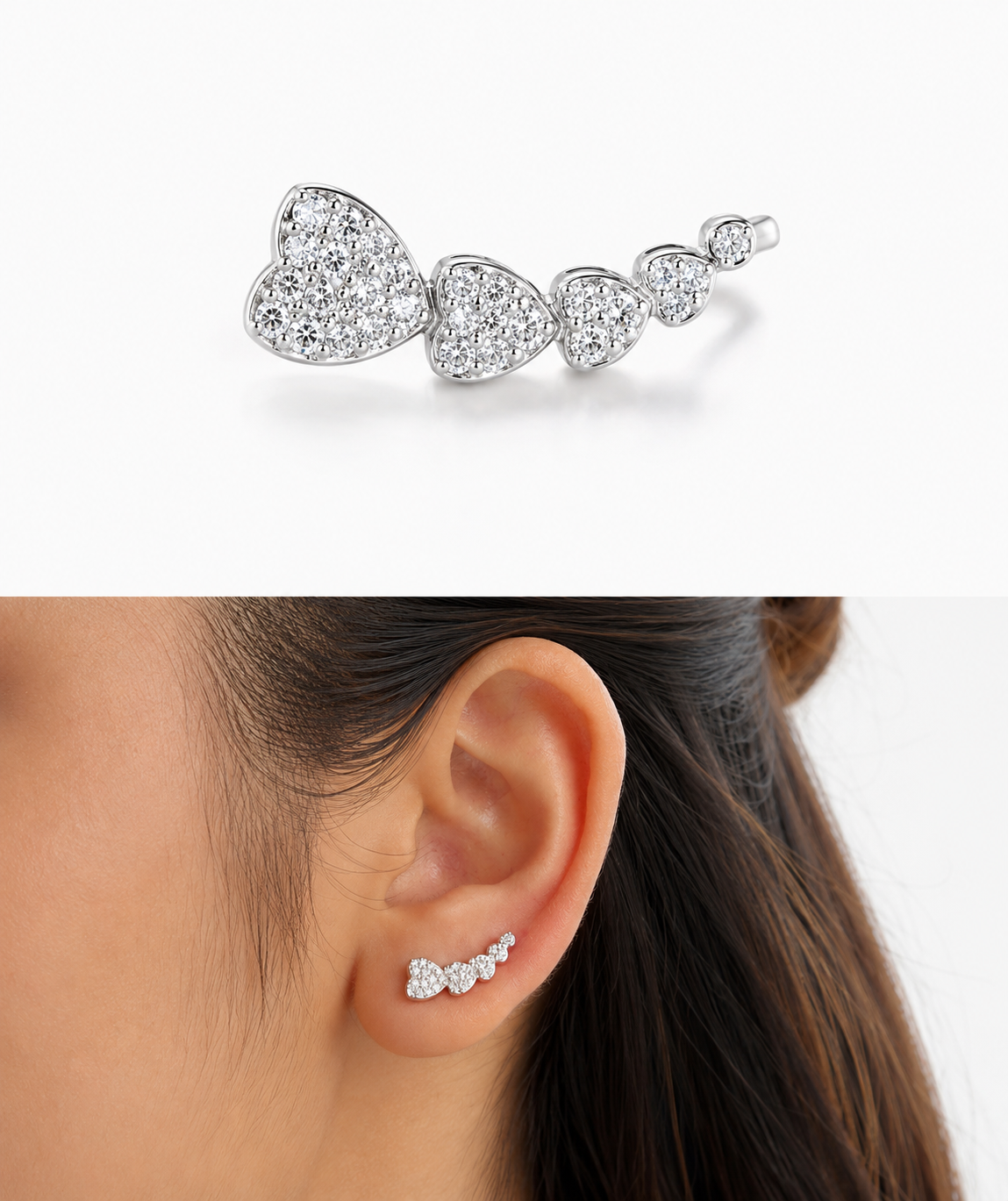 edge ear cuff 925 sterling silver (copy)