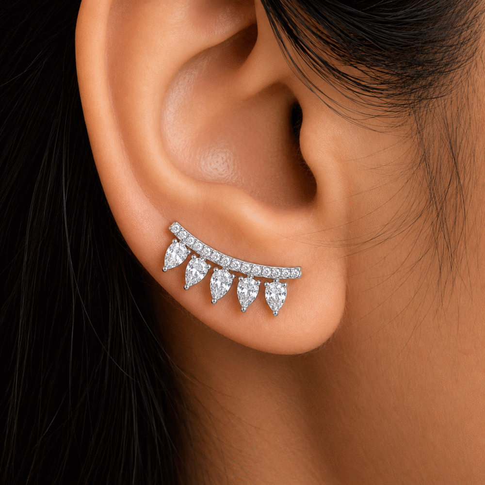 aria ear cuff 925 sterling silver