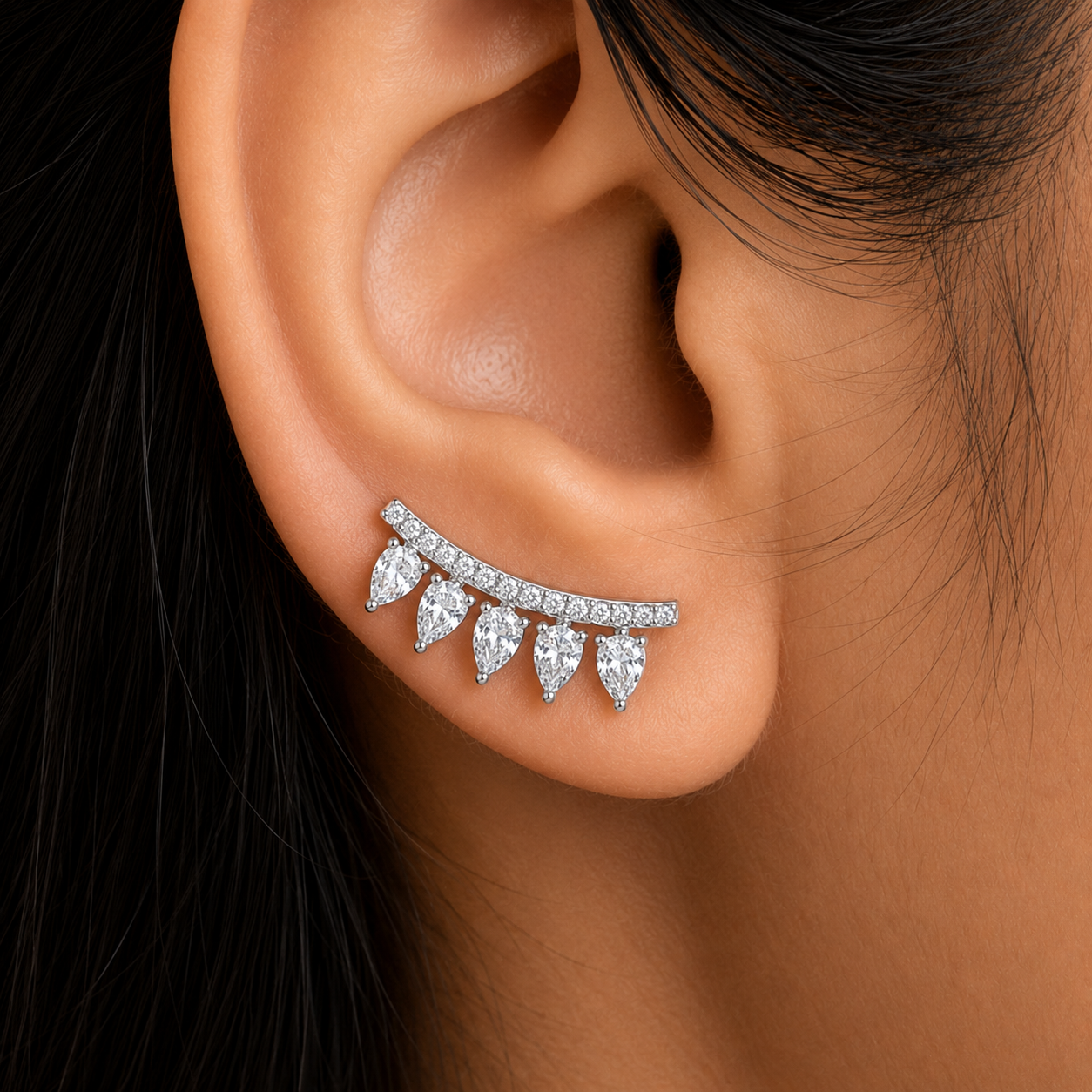 aria ear cuff 925 sterling silver