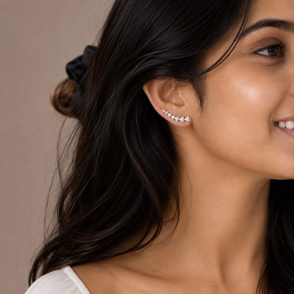 edge ear cuff 925 sterling silver