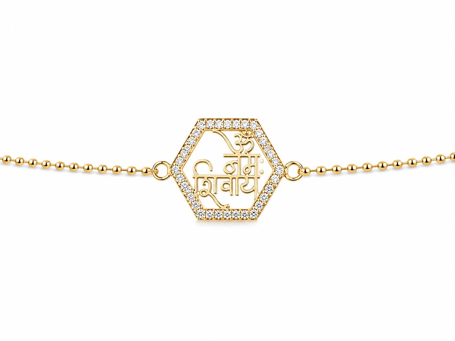 Om Namah Shivay Bracelet – 925 Sterling Silver