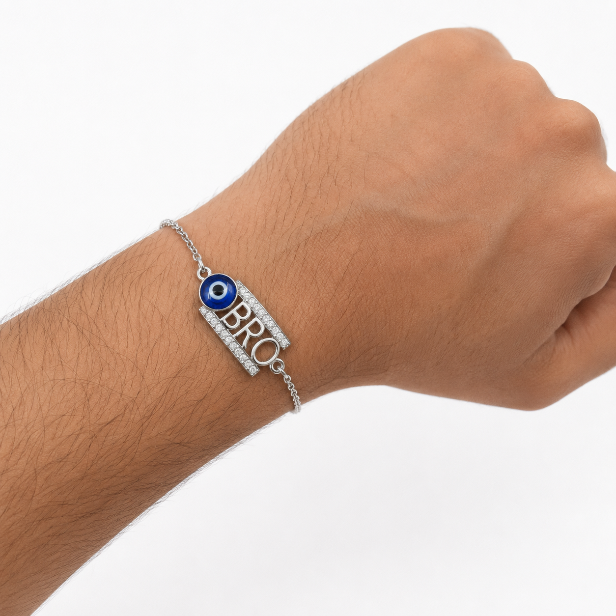 evil eye bhai 925 sterling silver rakhi (copy)