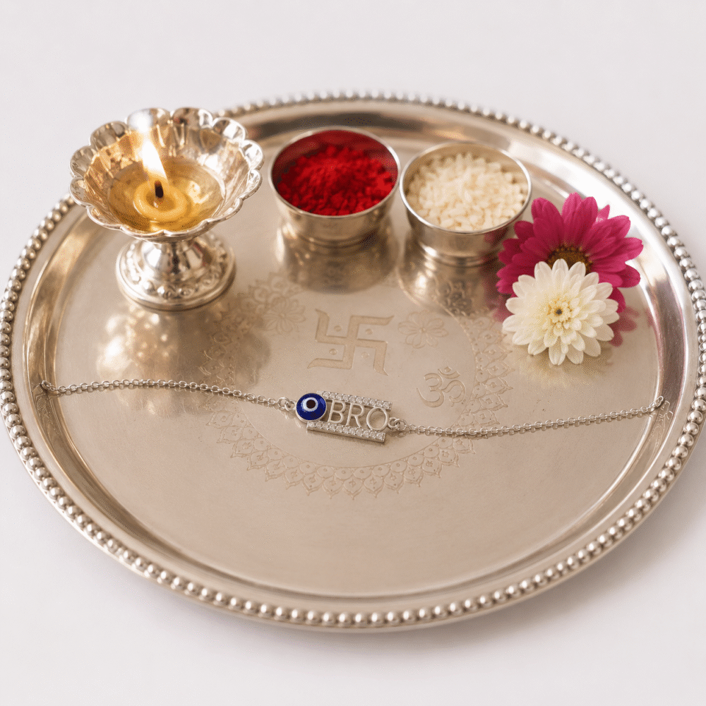 evil eye bhai 925 sterling silver rakhi (copy)