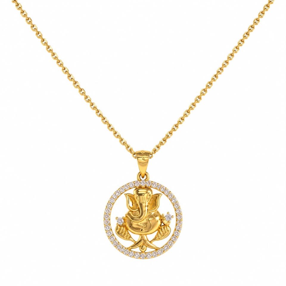 ganpati 925 silver pendant